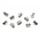 10x Bandklemme 10mm platinfarben - Schmuckzubehör - Leisure-Beads DIY