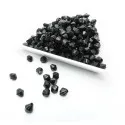 10g schwarze Acryl Perlen 4mm Rhomben - Schmuckzubehör - Leisure-Beads DIY