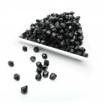 10g schwarze Acryl Perlen 4mm Rhomben - Schmuckzubehör