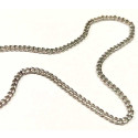 5m silberfarbene Panzerkette 2x0,8mm - Schmuckzubehör