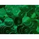 23g dunkelgrüne Pailletten 6mm runde flache Pailletten - Bastelbedarf - Leisure-Beads DIY