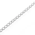 Insg. 4m silberfarbene Gliederkette 4x5mm - Schmuckzubehör - Leisure-Beads DIY