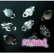 76 Stück silberfarbene Ohrclips 10x18mm zum Bekleben Ohrklemmen - Schmuckzubehör - Leisure-Beads DIY