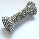 Silberfarbene Spirale 30x15mm Innen 5mm Großlochperle - Schmuckzubehör - Leisure-Beads DIY