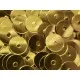 23g goldfarben Pailletten 6mm runde flache Pailletten - Bastelbedarf - Leisure-Beads DIY