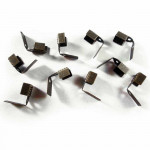10x bronzefarben Endkappe 11x8mm Schmuckband Klermmen - Schmuckzubehör