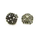 Bronzefarbene Perlenkappe 18x18x9,6mm - Schmuckzubehör - Leisure-Beads DIY