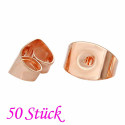 Rosegoldfarben Ohrstopper 6x4mm für Ohrstecker - Schmuckzubehör Ohrringe