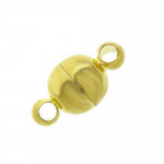 1x goldfarbener Magnetverschluss 12x6mm Schmuckverschluss - Schmuckzubehör
