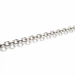 10m Edelstahl 201 Gliederkette 5x3,5x1mm silberfarben - Schmuckzubehör