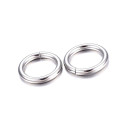 Edelstahl Biegering 12mm x 2mm silberfarben - Schmuckzubehör