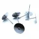 316er Edelstahl 10mm Ohrstecker zum Bekleben Studs mit Stopper - Schmuckzubehör Ohrringe - Leisure-Beads DIY