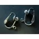2 Stück / 1 Paar SUPER Ohrclips ca. 12x16mm silberfarben - Schmuckzubehör zum Ohrclips selbermachen - Leisure-Beads DIY