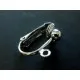 2 Stück / 1 Paar SUPER Ohrclips ca. 12x16mm silberfarben - Schmuckzubehör zum Ohrclips selbermachen - Leisure-Beads DIY