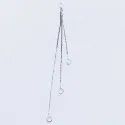 1x hellsilberfarbener 88mm Ketten Schmuckanhänger filigran - Schmuckzubehör - Leisure-Beads DIY