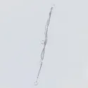 1x hellsilberfarbener 88mm Ketten Schmuckanhänger filigran - Schmuckzubehör - Leisure-Beads DIY