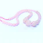 Strang Rosenquarz Perlen 44cm 5-14mm Natursteinperlen - Schmuckzubehör