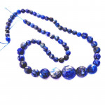 Strang Lapislazuli Perlen 42cm 5-14mm Natursteinperlen - Schmuckzubehör