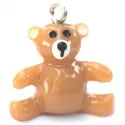 1x Teddy Bär Anhänger 20x20x9mm Resin - Schmuckzubehör - Leisure-Beads DIY