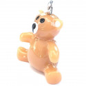1x Teddy Bär Anhänger 20x20x9mm Resin - Schmuckzubehör