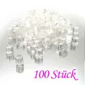 150 Stück Ohrstopper 3mm transparent - Schmuckzubehör zum Ohrringe selbermachen - Leisure-Beads DIY
