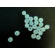 20 weisse Opal Glasperlen rund 6mm Opalglas - Schmuckzubehör
