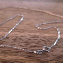 925 Sterling Silber Halskette 45,5cm Stärke 1mm echtsilber Gliederkette mit Federring - Schmuckzubehör