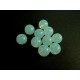 10 weisse Opal Glasperlen rund 10mm Opalglas - Schmuckzubehör