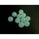 10 weisse Opal Glasperlen rund 10mm Opalglas - Schmuckzubehör - Leisure-Beads DIY