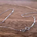 925 Sterling Silber Halskette 41,5cm Stärke 1mm echtsilber Gliederkette mit Federring - Schmuckzubehör - Leisure-Beads DIY