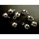 8x Mini Glöckchen ca. 11x8mm silberfarbene Schmuckanhänger - Schmuckzubehör