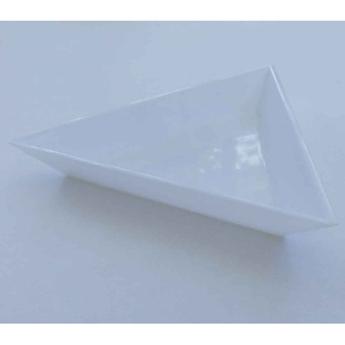 Leisure-Beads - Weiße Dreiecksschale 75x60x10mm Sortierhilfe - Schmuckzubehör