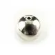 1x große versilberte Acryl Perle 20mm glatt silberfarben - Schmuckzubehör - Leisure-Beads DIY