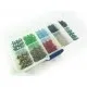 Bunter Perlenmix aus 120 geschliffenen Kristallglasperlen 8mm - Schmuckzubehör Set - Leisure-Beads DIY
