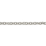 1m Edelstahl 304 Kette 2,5x2x0,5mm silberfarbene Schmuckkette Gliederkette - Schmuckzubehör