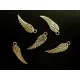 5x kleine Engelsflügel ca. 17x5mm bronzefarbene Schmuckanhänger - Schmuckzubehör - Leisure-Beads DIY
