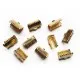 10x Bandklemme 13mm goldfarben - Schmuckzubehör - Leisure-Beads DIY