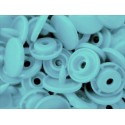 10x Babyblaue / Hellblaue KAM Snaps Größe T-5 Größe 20 Plastik Druckknöpfe - Bastelbedarf