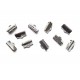 10x Bandklemme 13mm platinfarben - Schmuckzubehör