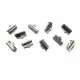 10x Bandklemme 13mm platinfarben - Schmuckzubehör - Leisure-Beads DIY