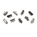 10x Bandklemme 13mm hellsilberfarben Bandverbinder - Schmuckzubehör