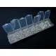 Box mit 1500x Biegering 3-8mm hellsilberfarbenen rund - Schmuckzubehör Set - Leisure-Beads DIY