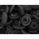 10x Dunkelgraue KAM Snaps Größe T-5 Größe 20 Plastik Druckknöpfe - Bastelbedarf - Leisure-Beads DIY