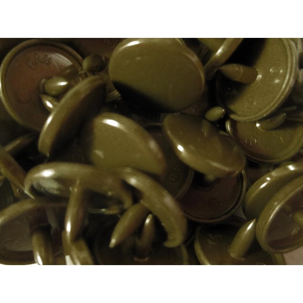 10x bronzefarbene KAM Snaps Größe T-5 Größe 20 Plastik Druckknöpfe - Bastelbedarf
