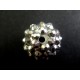 1x Shamballa 16mm Strass Perle silberfarben﻿ - Schmuckzubehör