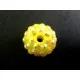 1x hellgelbe Shamballa 16mm Strass Perle - Schmuckzubehör - Leisure-Beads DIY