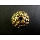 1x goldfarben Shamballa 16mm goldfarben Strass Perle - Schmuckzubehör