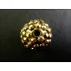 1x goldfarben Shamballa 16mm goldfarben Strass Perle - Schmuckzubehör - Leisure-Beads DIY