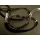 1m schwarzes holo Paillettenband 6mm Breite - Bastelbedarf - Leisure-Beads DIY