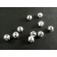 10x filigrane Metallperlen 4mm platinfarben Kugel Spacer - Schmuckzubehör - Leisure-Beads DIY